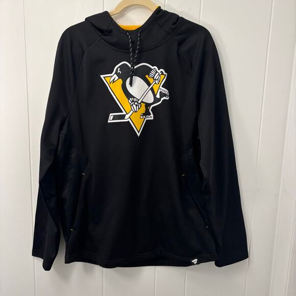 NHL Pittsburgh Penguins Fanatics Hoodie Mens Size Large Pens Logo Official Shirt - Picture 1 of 11